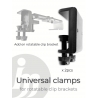 Universal clamp for Vitamini (add on rotatable clip bracket) Illumagic