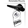 Rotatable mounting stand for rimless tank, Fit to tank length60, 90, 120, 150, 180cm glass thickness 15mm Illumagic