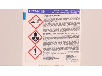 Solutions étalons traces de phosphates en eau de mer HI774-11 HANNA