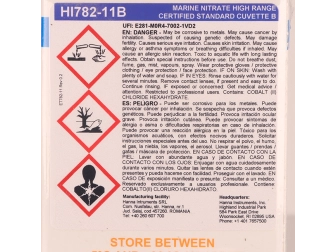 Solutions étalons nitrates, gamme large en eau de mer HI782-11 HANNA