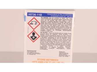 Solutions étalons phosphore, gamme étroite (eau de mer) HI736-11 HANNA