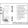 ASN123 écumeur interne pompe electronique Jebao