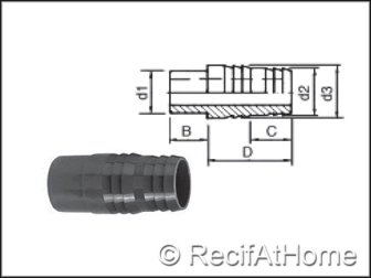 Raccord pour tuyau souple PVC HP Male a coller