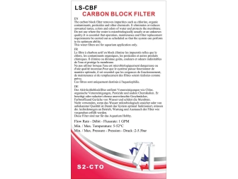 Filtre de bloc de charbon actif GLAMORCA RO1