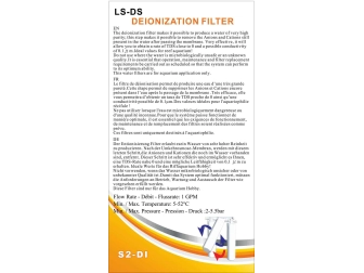 Filtre de Déionisation GLAMORCA RO1