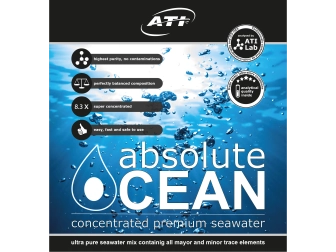 Sel liquide absolute Ocean ATI 2 x 10.20 litres pour 170 litres d'eau de mer