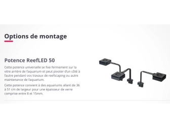 Reef Led Potence au choix Reefled 50 TM