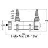 Stérilisateur 18 Watts Helix Max 2.0 UV-C aqua medic 