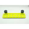 16 Hole Rack and Plugs Twist-Loc Racks Aquaprint Jaune