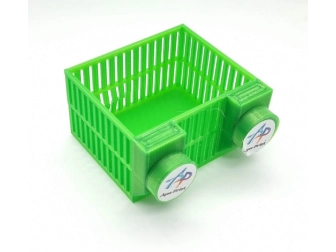 Magntic Mushroom Basket - Nano Media Baskets Aquaprint vert