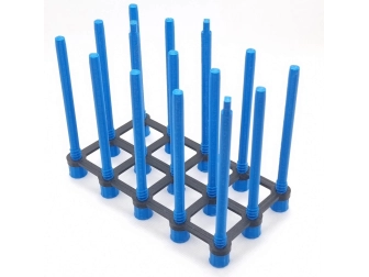 Raised XLWide Bio Ball Stands Aquaprint Blue