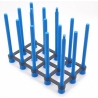 Raised XLWide Bio Ball Stands Aquaprint Blue