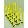 Raised XLWide Bio Ball Stands Aquaprint Yellow