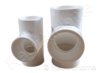 PVC Blanc Te 32mm 90 degrés