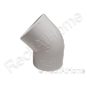 PVC Blanc  Coude 45 degrés 50mm