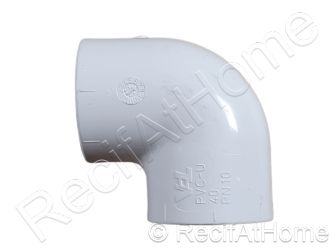 PVC Blanc Coude 90 degrés 25mm