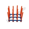 Raised Large Bio Ball Stands Aquaprint Orange