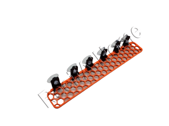 30cm Large Honeycomb Slimline Suction Cup Underglow Frag Racks Aquaprint orange