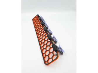 30cm Large Honeycomb Slimline Suction Cup Underglow Frag Racks Aquaprint orange