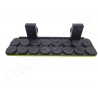 16 Hole Rack and Plugs Twist-Loc Racks Aquaprint Jaune