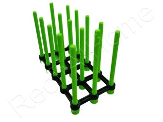 Raised XLWide Bio Ball Stands Aquaprint Green Lxlxh 15x8x13cm