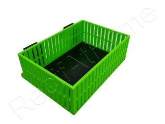 Magntic Mushroom Basket Media Baskets Aquaprint Vert fluo Lxlxh 15x10x5cm