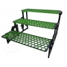 Large Hex  HONEY 3 Tier Adjustable with Underglow Adjustable Frag Racks Aquaprint VErt