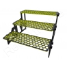 Large Hex  HONEY 3 Tier Adjustable with Underglow Adjustable Frag Racks Aquaprint Jaune