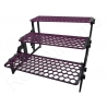 Large Hex  HONEY 3 Tier Adjustable with Underglow Adjustable Frag Racks Aquaprint Violet