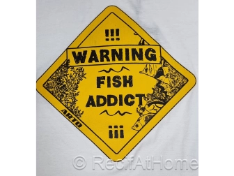 T-shirt FISH ADDICT WHITE taille au choix