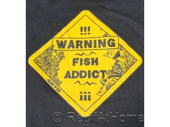 T-shirt FISH ADDICT BLACK taille au choix