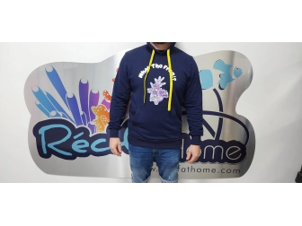 Sweat capuche WHAT THE FRAG taille au choix