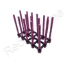 Raised XLWide Bio Ball Stands Aquaprint violet/noir Lxlxh 15x8x13cm