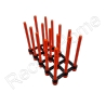 Raised XLWide Bio Ball Stands Aquaprint Orange Lxlxh 15x8x13cm