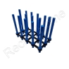 Raised XLWide Bio Ball Stands Aquaprint TIGE Blue Lxlxh 15x8x13cm