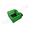 Magntic Mushroom Basket - Nano Media Baskets Aquaprint vert Fluo Lxlxh 9,5x7,5x5cm