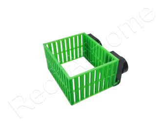 Magntic Mushroom Basket - Nano Media Baskets Aquaprint vert Fluo/transparent Lxlxh 9,5x7,5x5cm