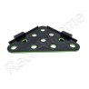 Corner Magnetic Underglow Frag Racks Aquaprint Vert Fluo 12X12CM