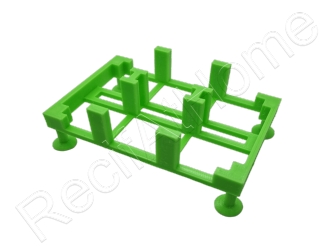 2 Brick Stand Bio Brick Stands Aquaprint Vert fluo Lxlxh 12x7,5x3 cm