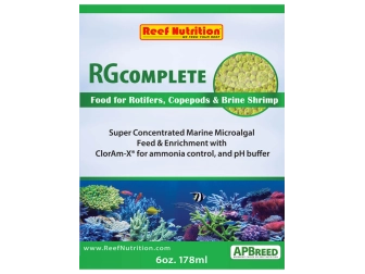 RG COMPLETE 947 ml Culture artemia et rotifère solution d'enrichissement ReefNutrition