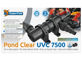 Super fish PONDCLEAR UVC 9W  pour  7500 L