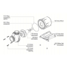 VarioS 10 Octo DC36V DC water Pompe complete with controller adapter and mountings for up to 16000 lit